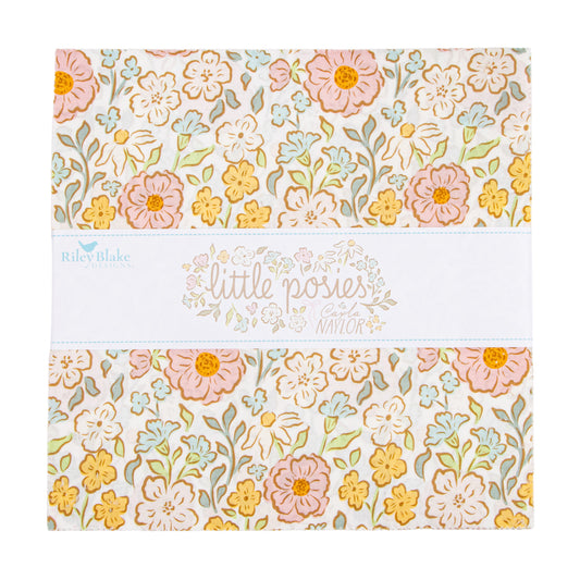 Little Posies 10 Inch Stacker (42 pieces) by Cayla Naylor Design for Riley Blake Designs (10-18320-42)