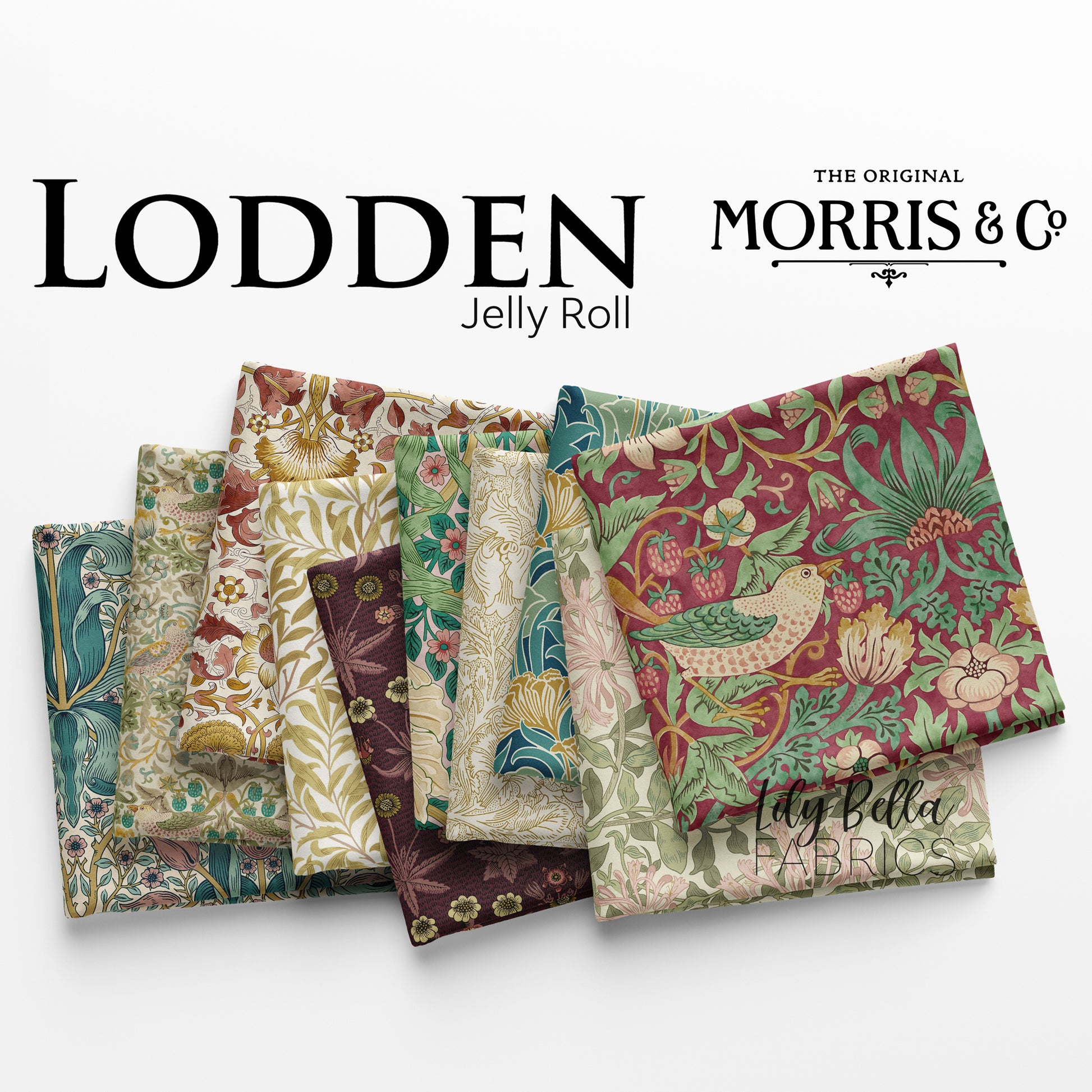 Lodden Design Roll (40 pieces) by Morris and Co. for FreeSpirit (FB4DRWM.LODDEN)