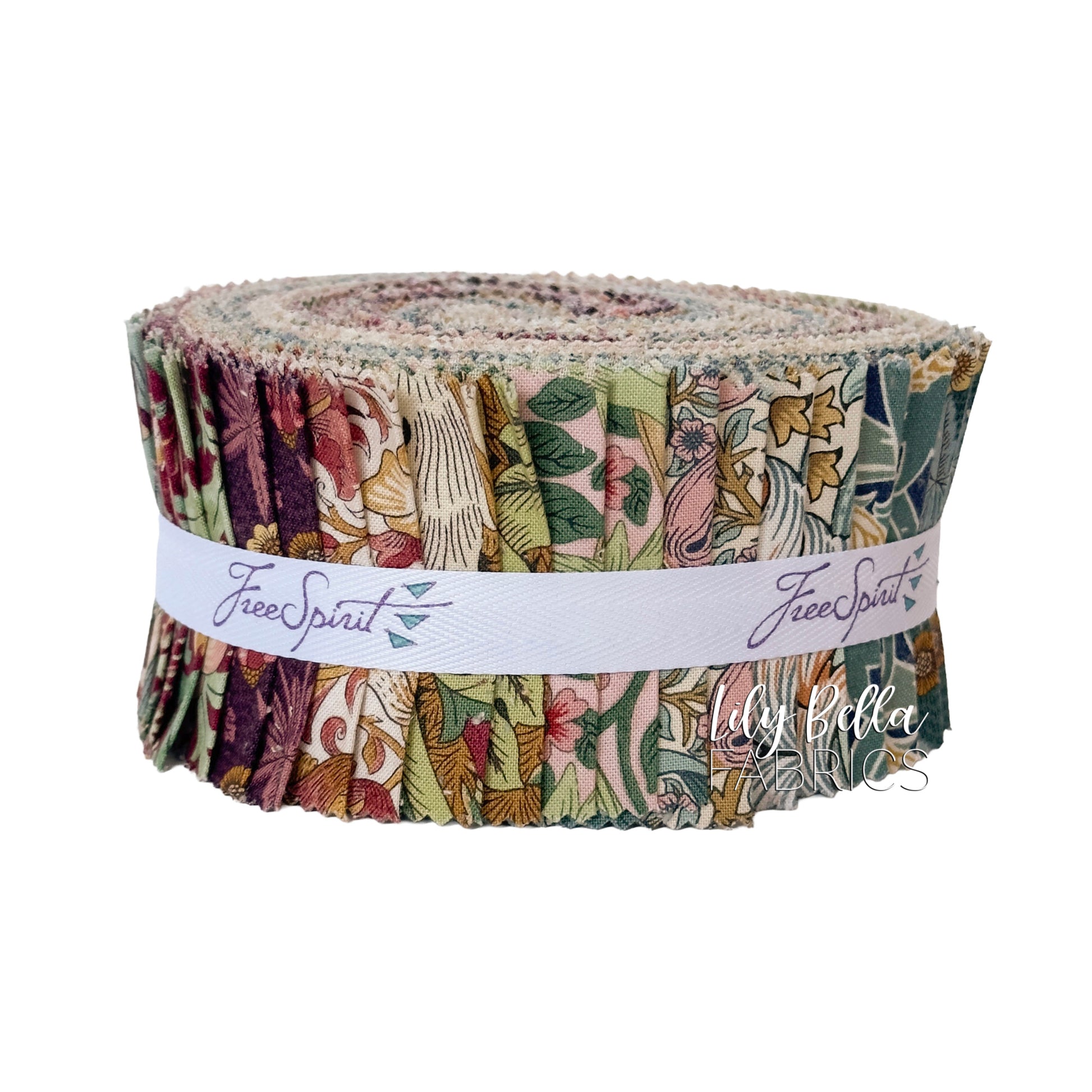 Lodden Design Roll (40 pieces) by The Original Morris and Co. for FreeSpirit Fabrics (FB4DRWM.LODDEN)