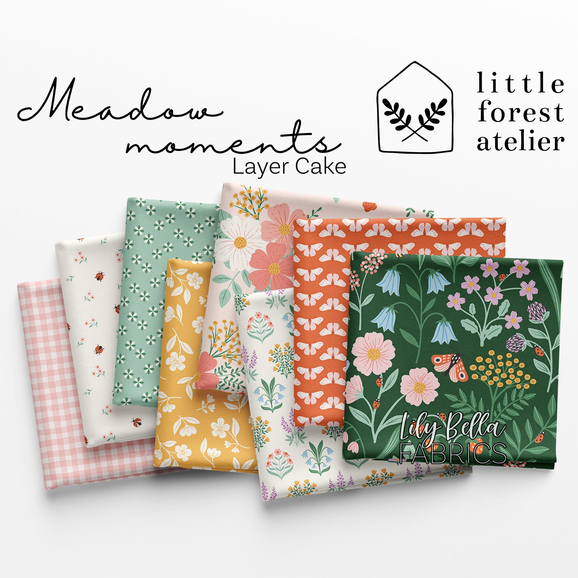 Meadow Moments 10 Inch Stacker (42 pieces) by Little Forest Atelier for Riley Blake Designs (10-17230-42)