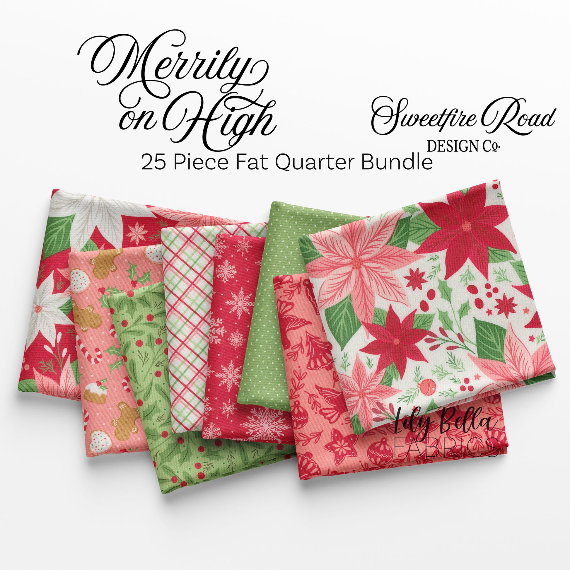 Merrily on High Fat Quarter Bundle (27 pieces) by Sweetfire Road Design Co. for Moda (33830AB)