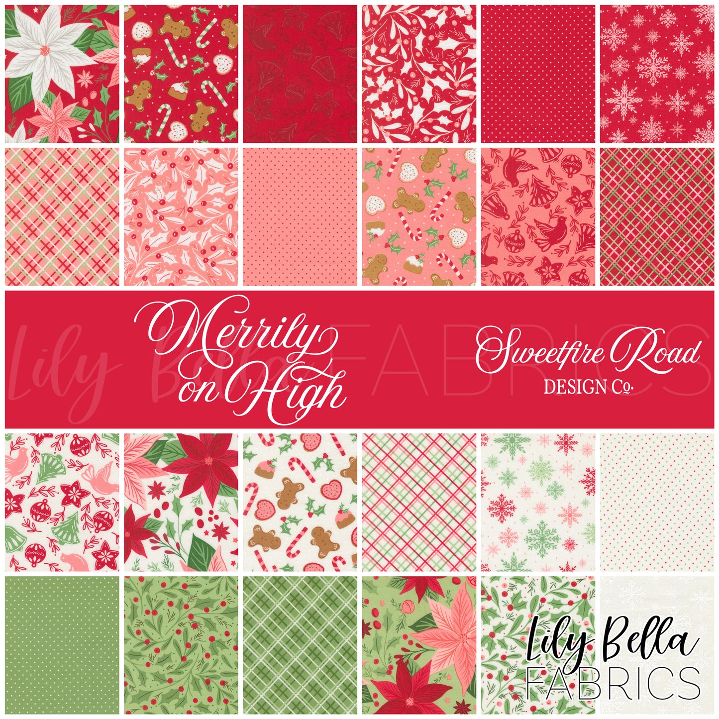 Merrily on High Layer Cake (42 pieces) by Sweetfire Road Design Co. for Moda (43210LC)