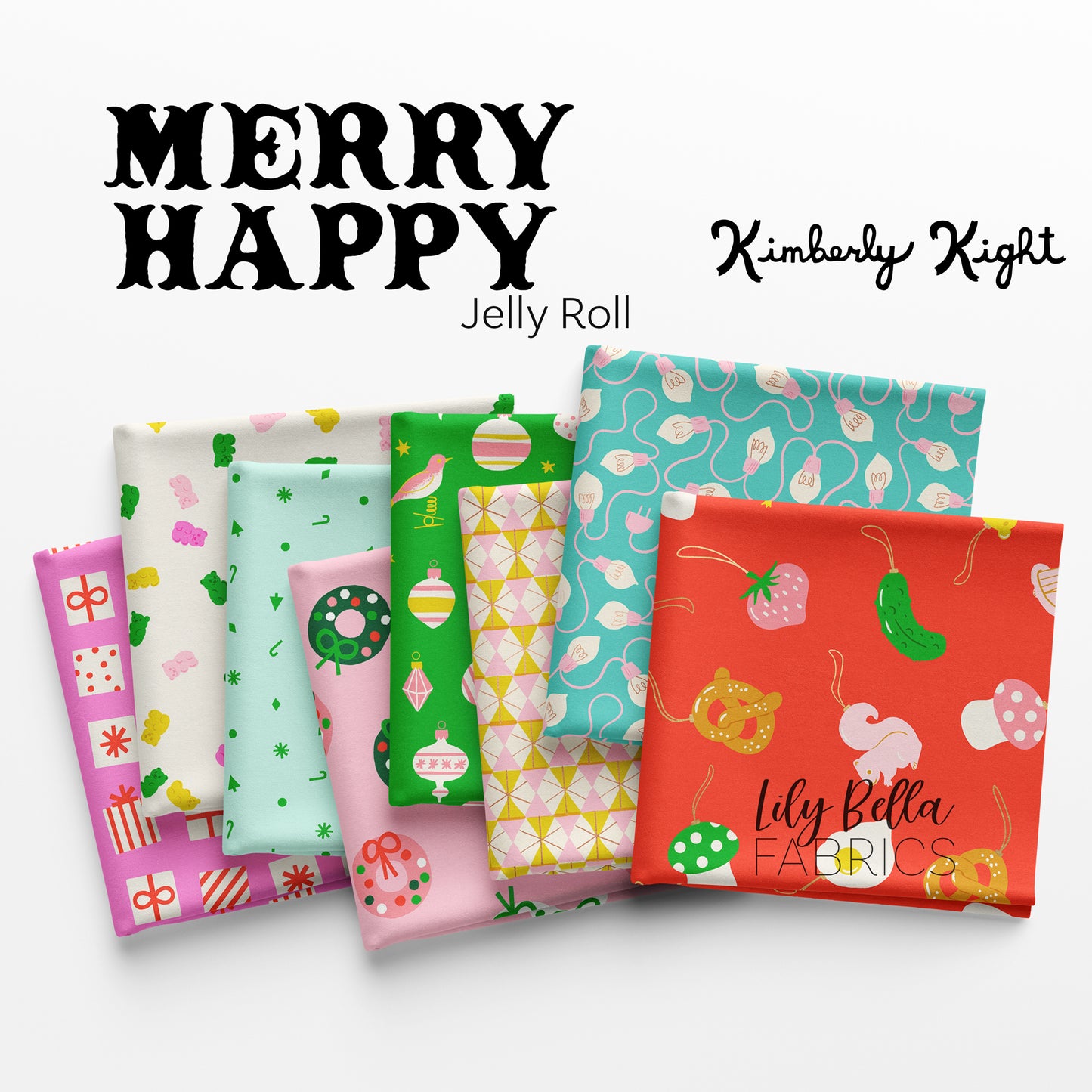 Merry Happy Jelly Roll (40 pieces) by Kimberly Kight for Ruby Star Society (RS3097JR)