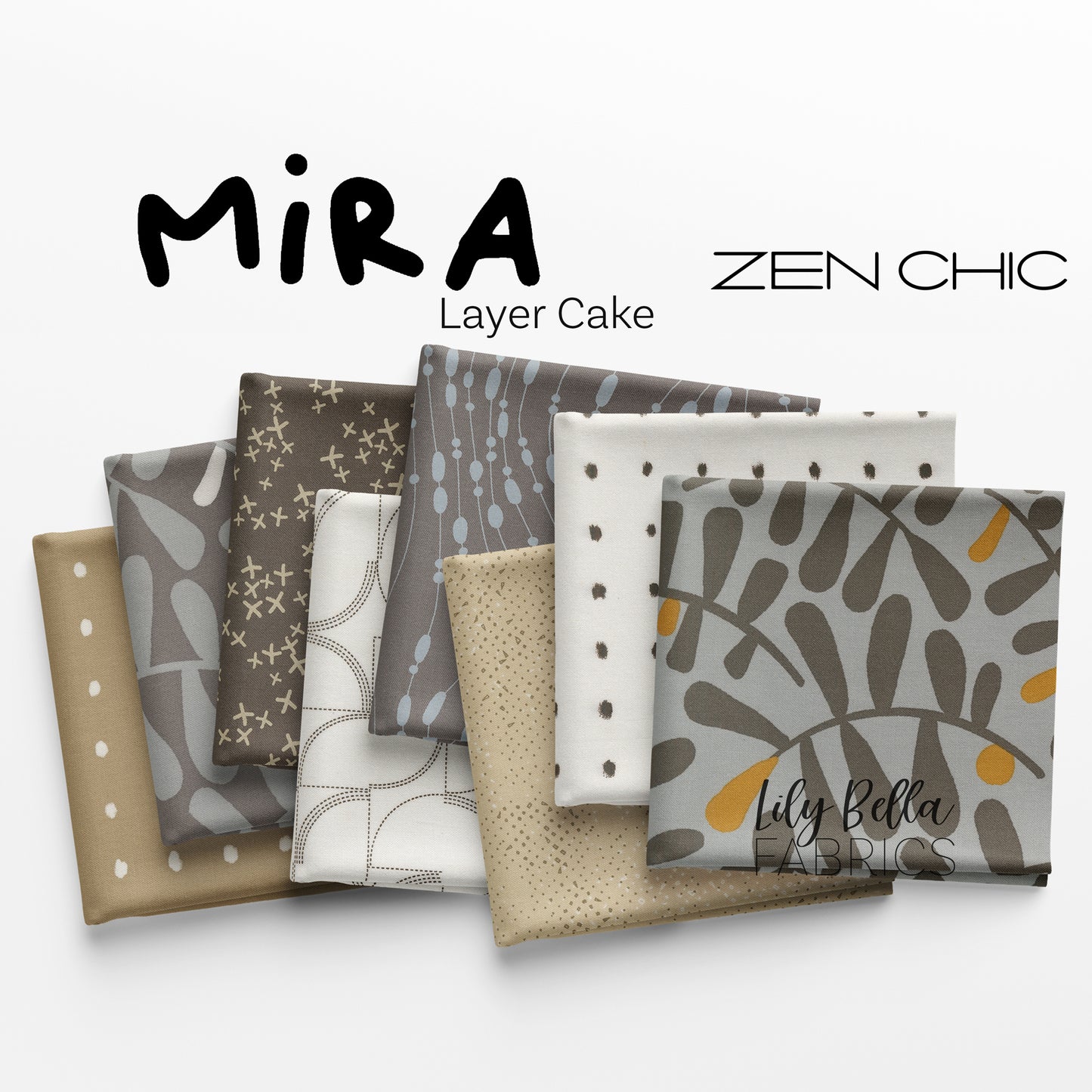 Mira Layer Cake (42 pieces) by Zen Chic for Moda (11670LC)