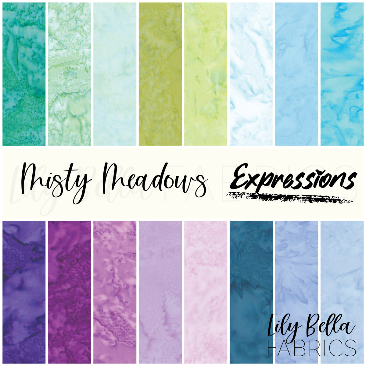 Misty Meadows Expressions Batiks Hand-Dyes Fabric Collection by Riley Blake Designs at Lily Bella Fabrics