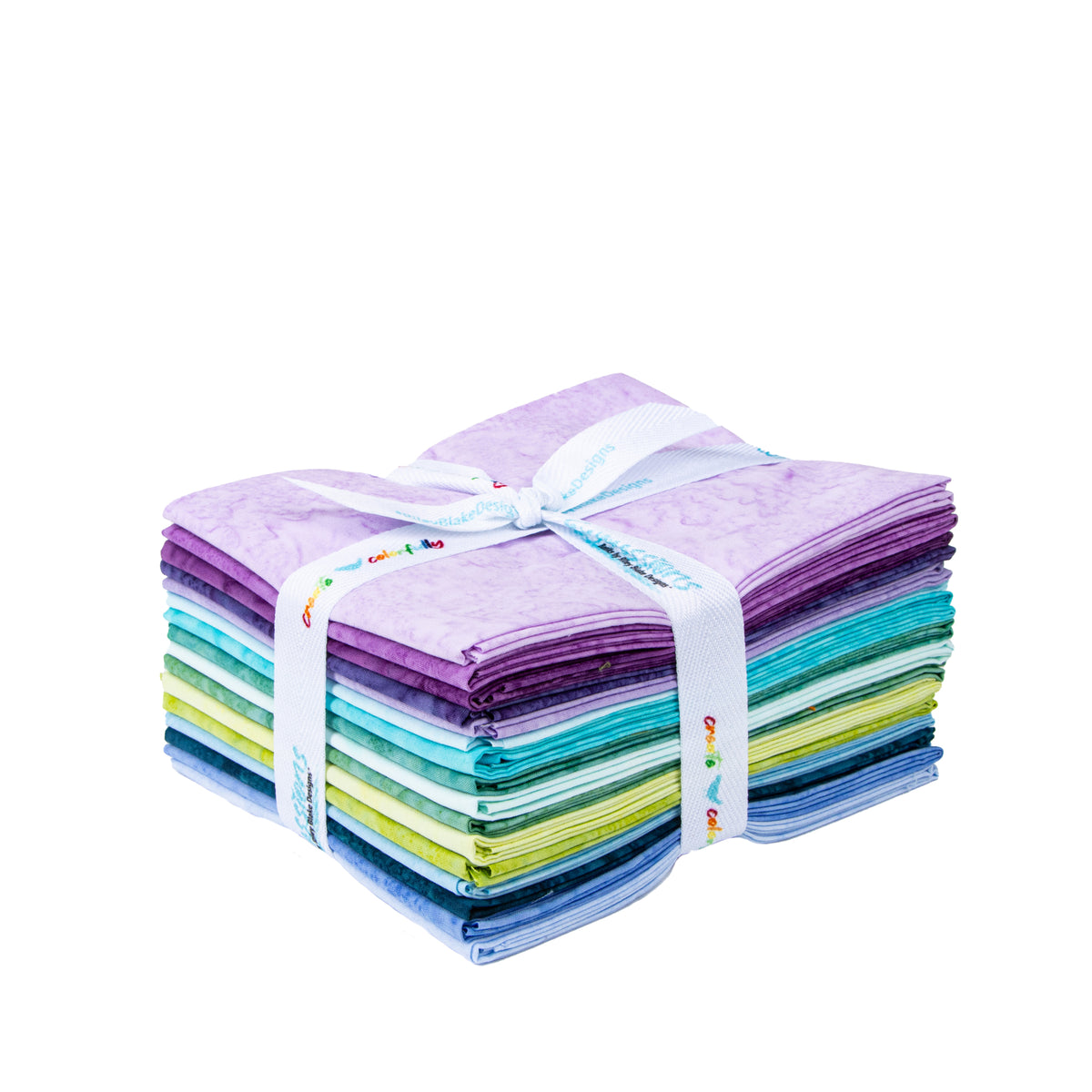 Misty Meadows Expressions Batiks Hand-Dyes Fat Quarter Bundle (16 pieces) by Riley Blake Designs (FQ-21005-16)