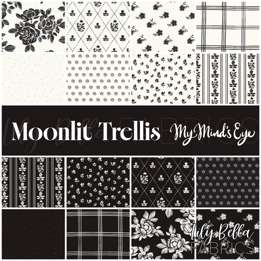 Moonlit Trellis Fabric Collection by My Mind's Eye for Riley Blake Designs at Lily Bella Fabrics