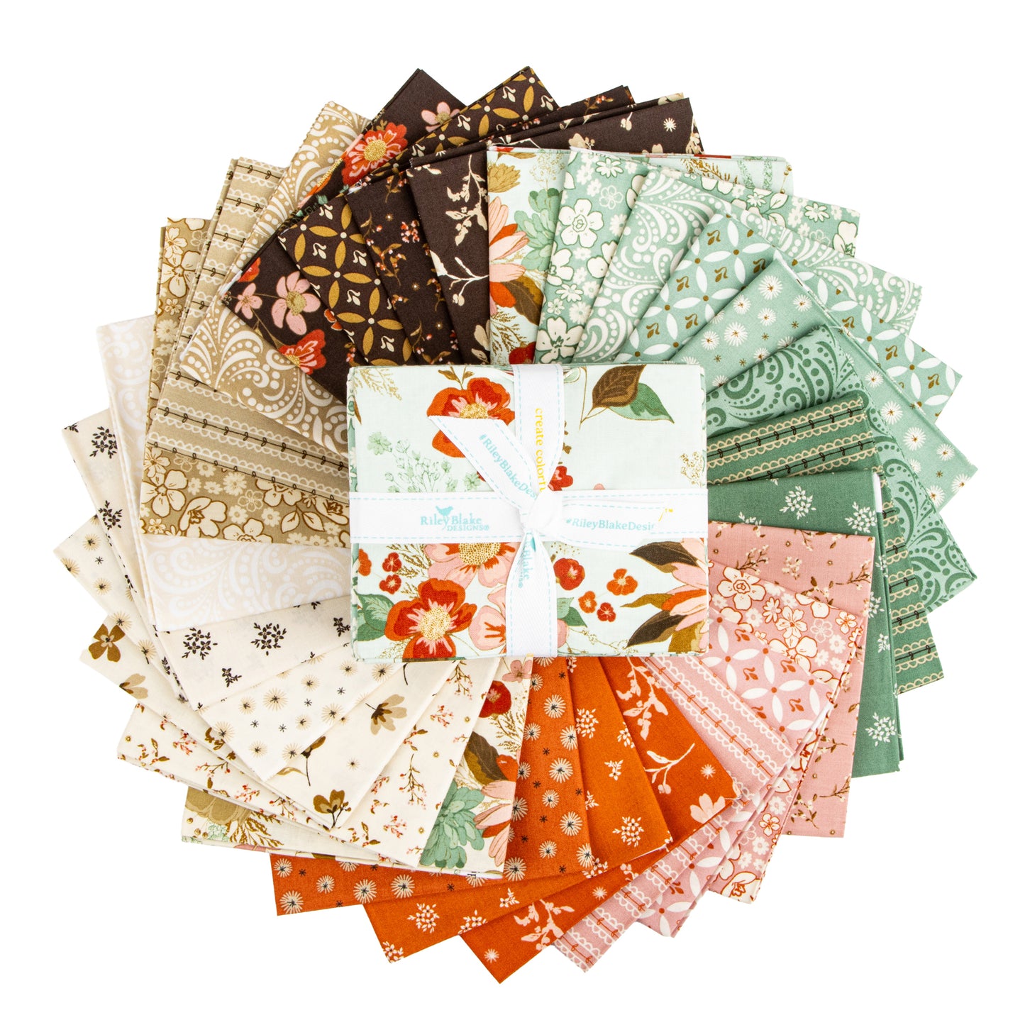 Morning Latte Fat Quarter Bundle (28 pieces) by Sandy Gervais for Riley Blake Designs (FQ-16920-28)