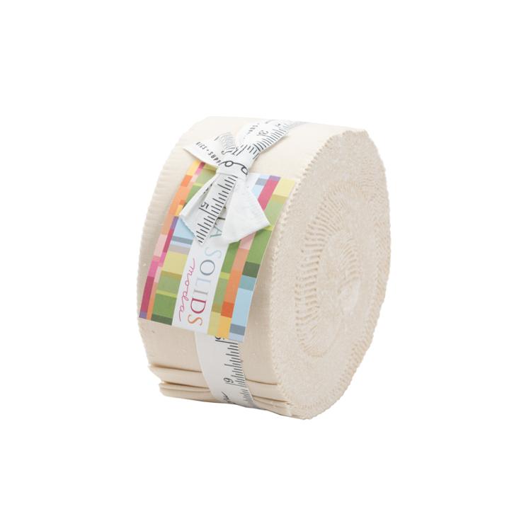 Natural Bella Solids Jelly Roll (40 pieces) by  for Moda (9900JR 12)