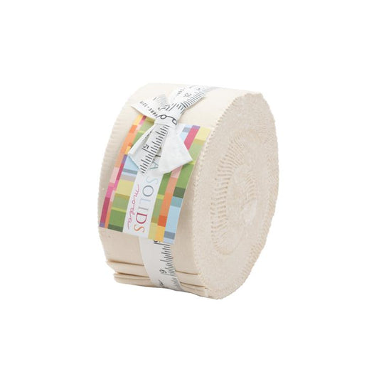 Natural Bella Solids Jelly Roll (40 pieces) by  for Moda (9900JR 12)