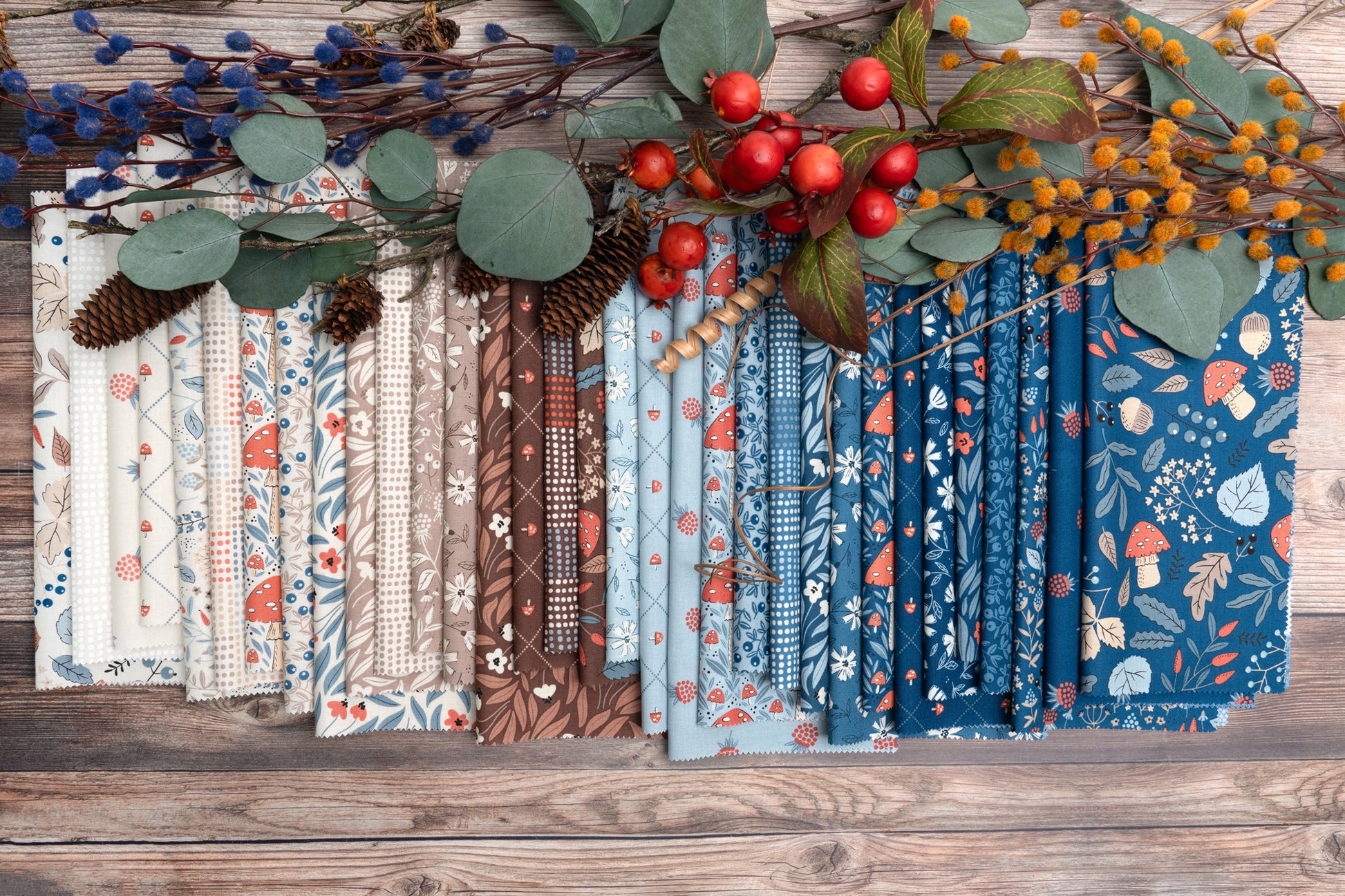 Nature's Sketchbook Fabric Collection by Elena Amo for Moda at Lily Bella Fabrics