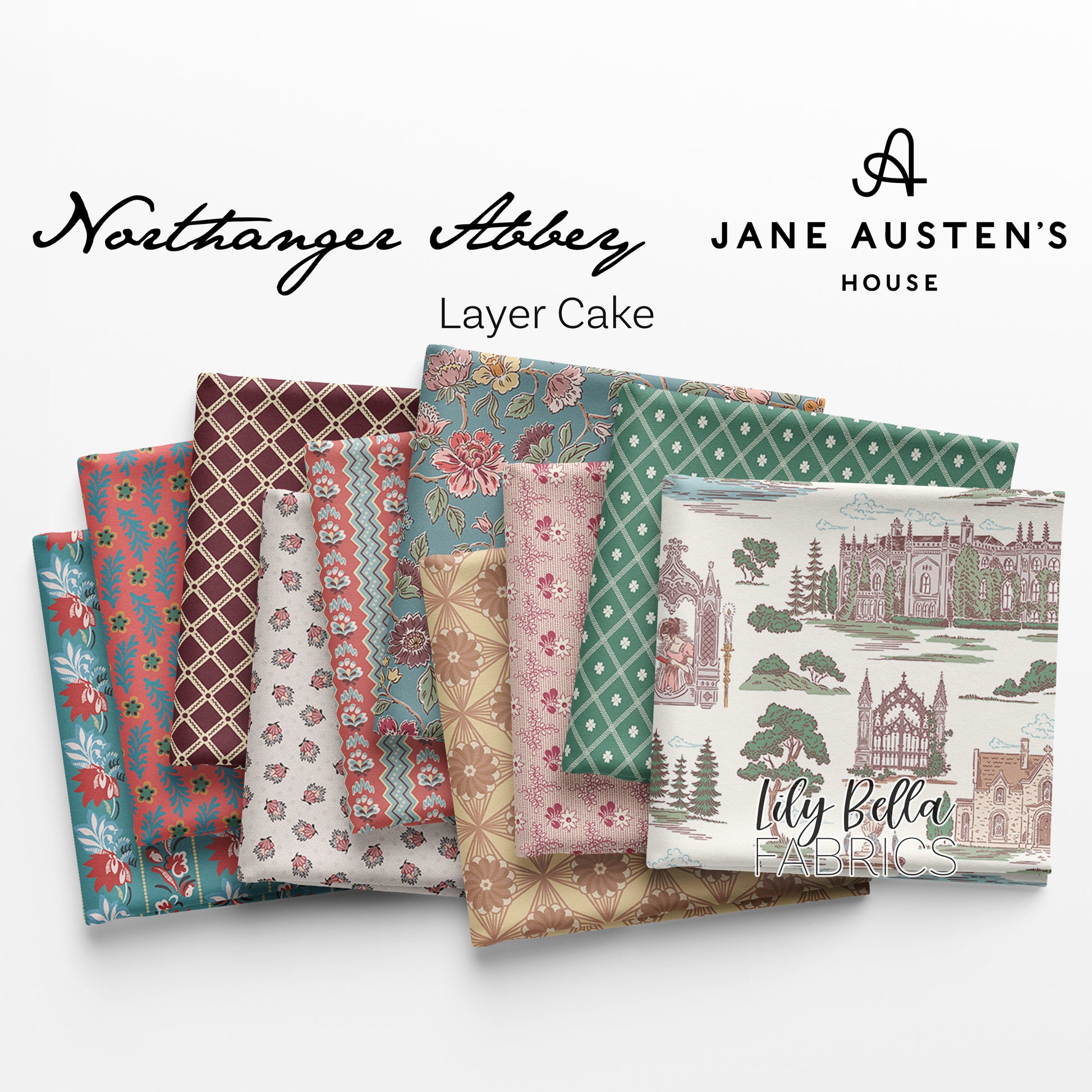 Northanger Abbey 10 Inch Stacker (42 pieces) by Jane Austen's House for Riley Blake Designs (10-17890-42)