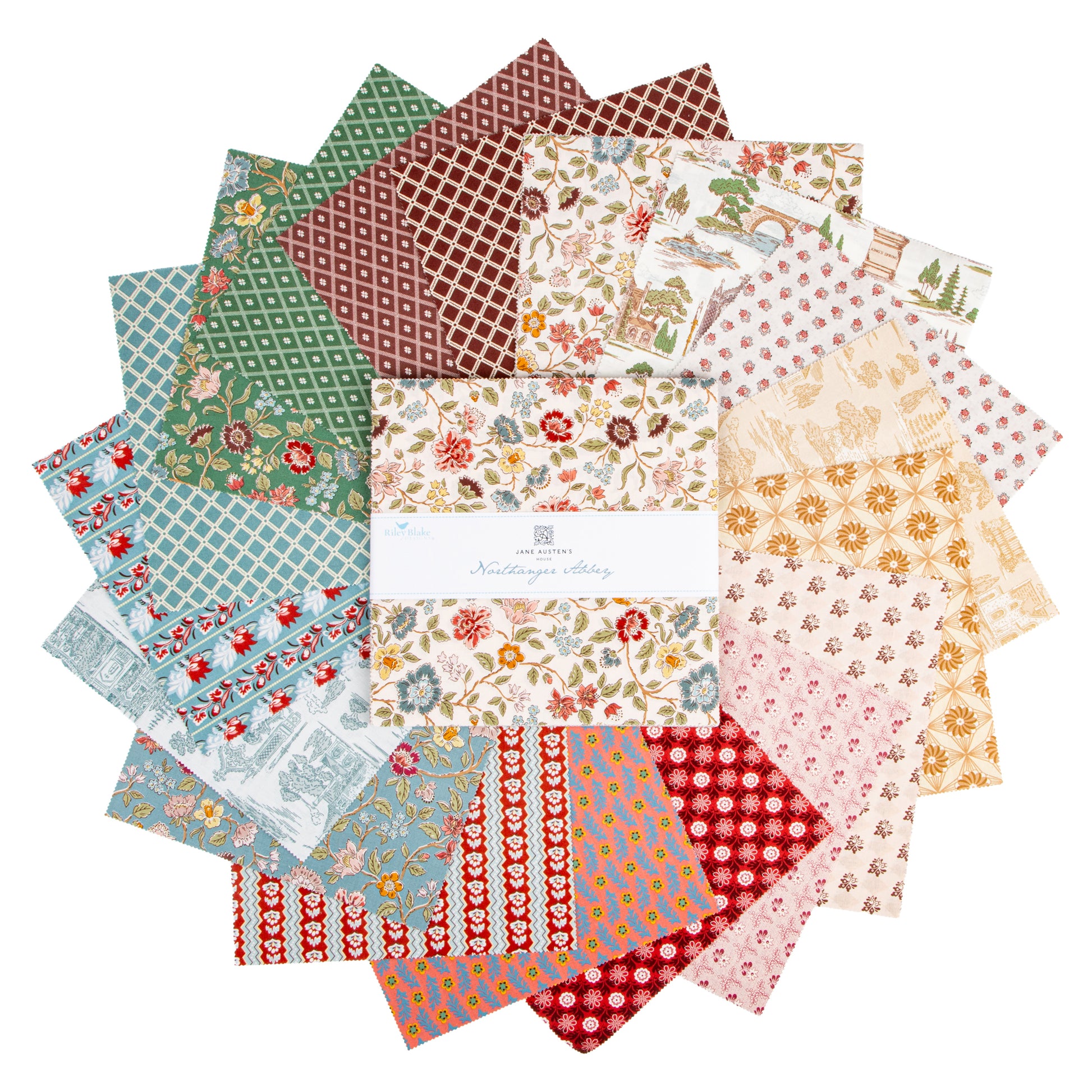 Northanger Abbey 10 Inch Stacker (42 pieces) by Jane Austen's House for Riley Blake Designs (10-17890-42)