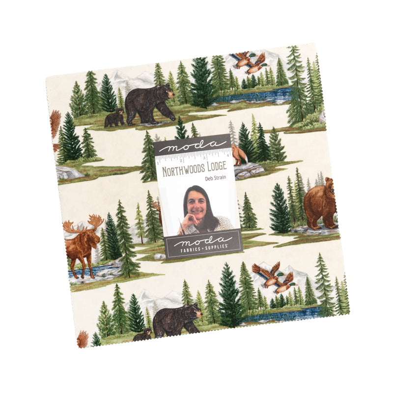 Northwoods Lodge Layer Cake (42 pieces) by Deb Strain for Moda (56190LC)