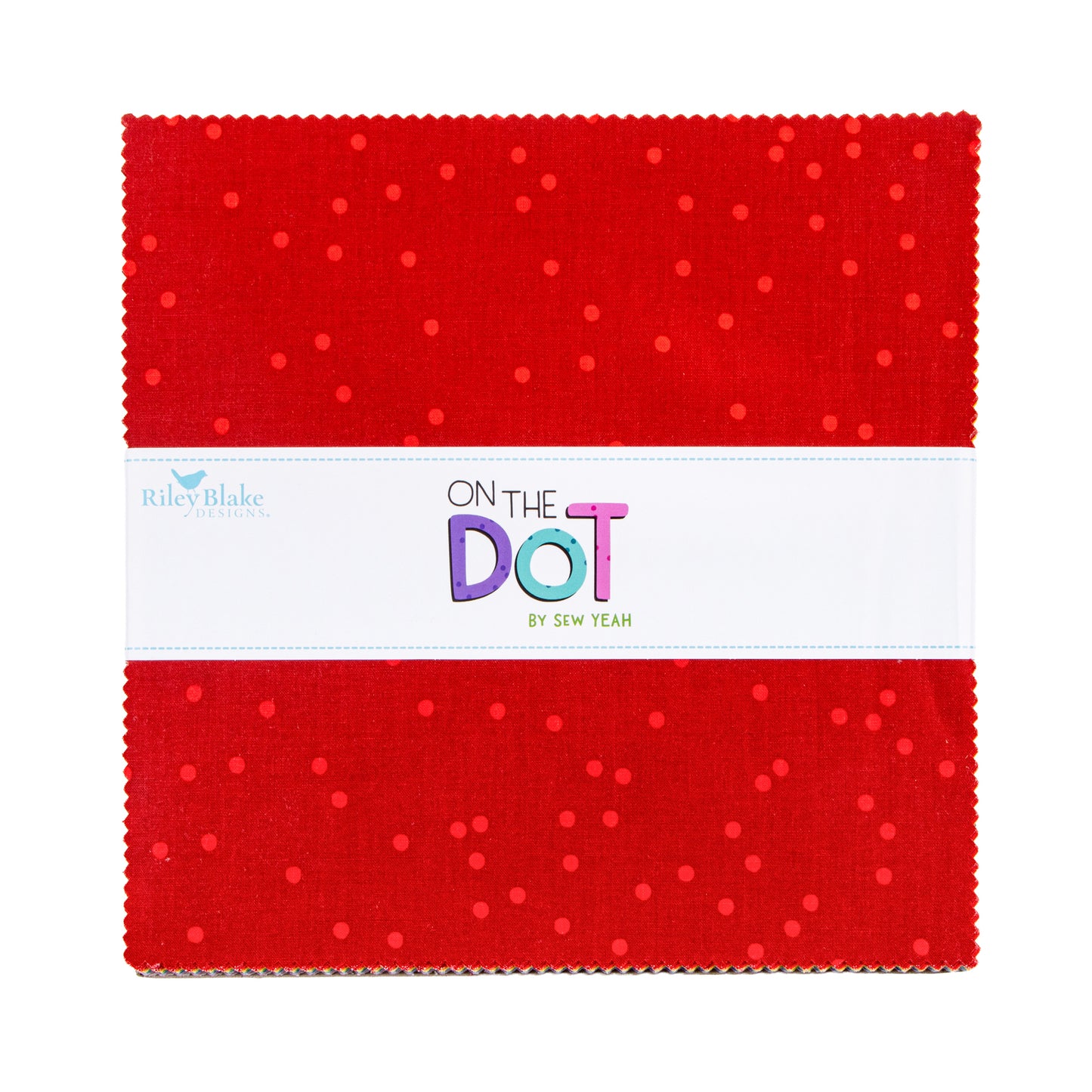 On the Dot 10 Inch Stacker (42 pieces) by Sew Yeah Quilting for Riley Blake Designs (10-17030-42)