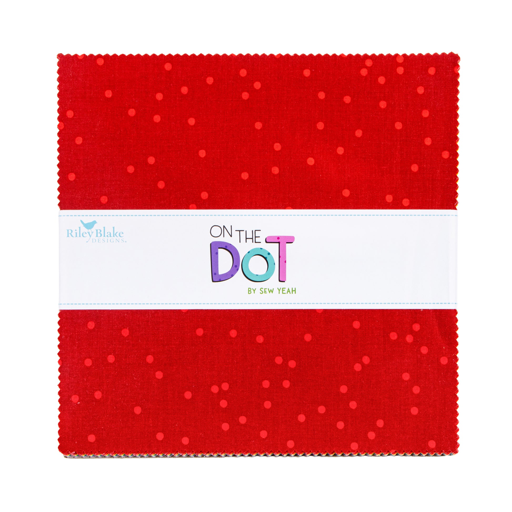On the Dot 10 Inch Stacker (42 pieces) by Sew Yeah Quilting for Riley Blake Designs (10-17030-42)