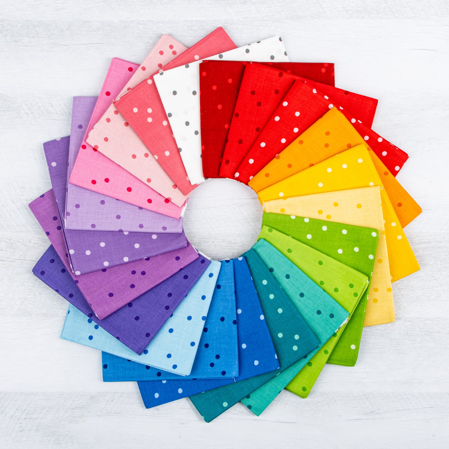 On the Dot Fabric Collection by Sew Yeah Quilting for Riley Blake Designs at Lily Bella Fabrics