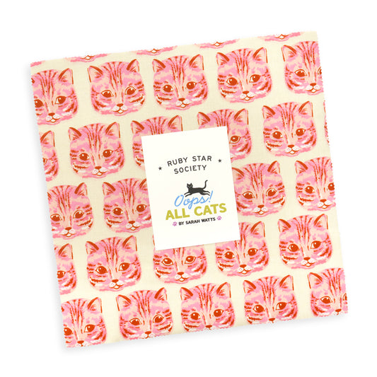 Oops! All Cats Layer Cake (42 pieces) by Sarah Watts for Ruby Star Society (RS2146LC)