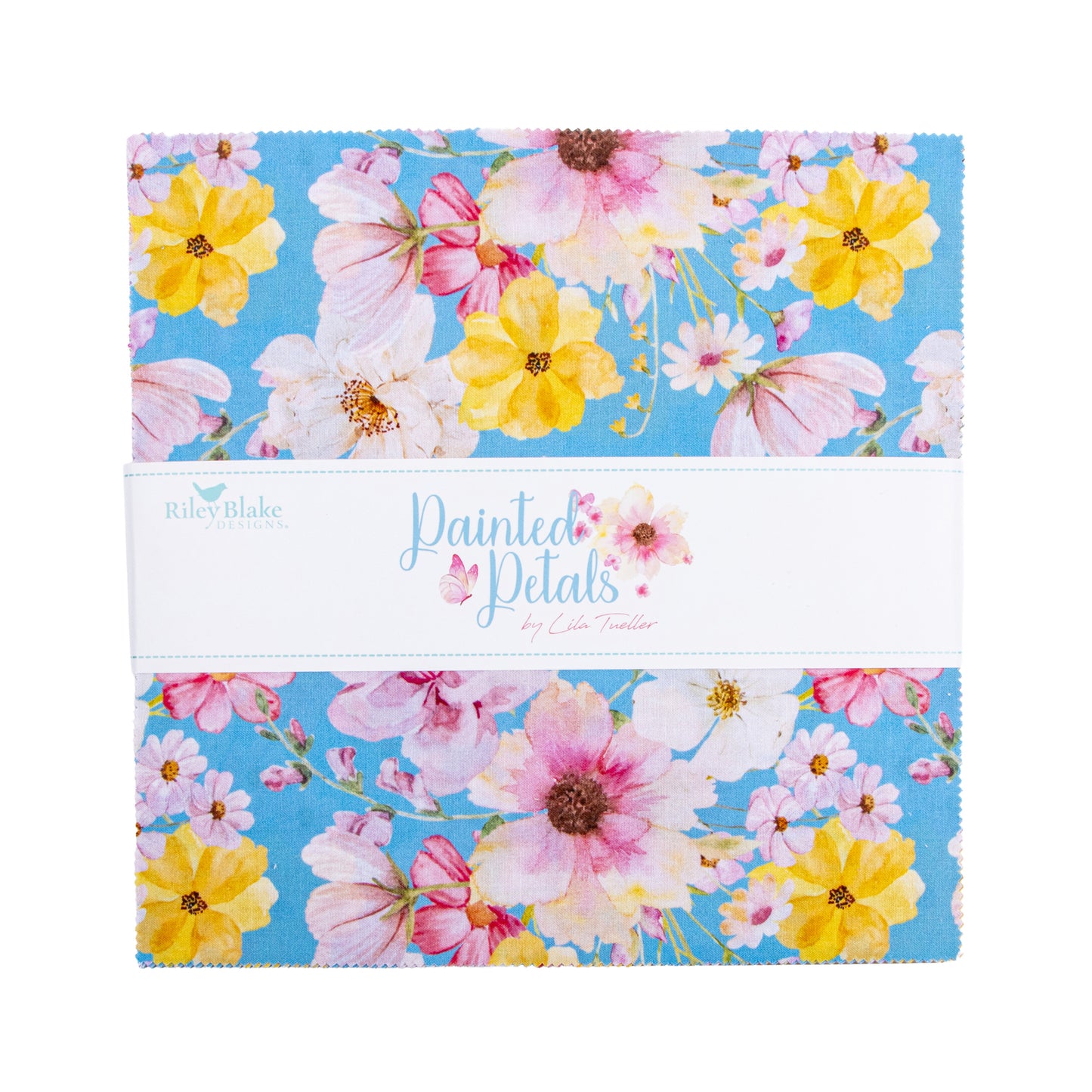 Painted Petals 10 Inch Stacker (42 pieces) by Lila Tueller for Riley Blake Designs (10-17590-42)
