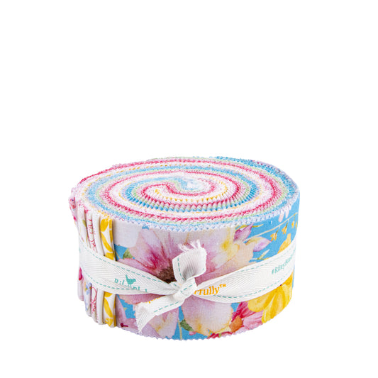 Painted Petals Rolie Polie (40 pieces) by Lila Tueller for Riley Blake Designs (RP-17590-40)