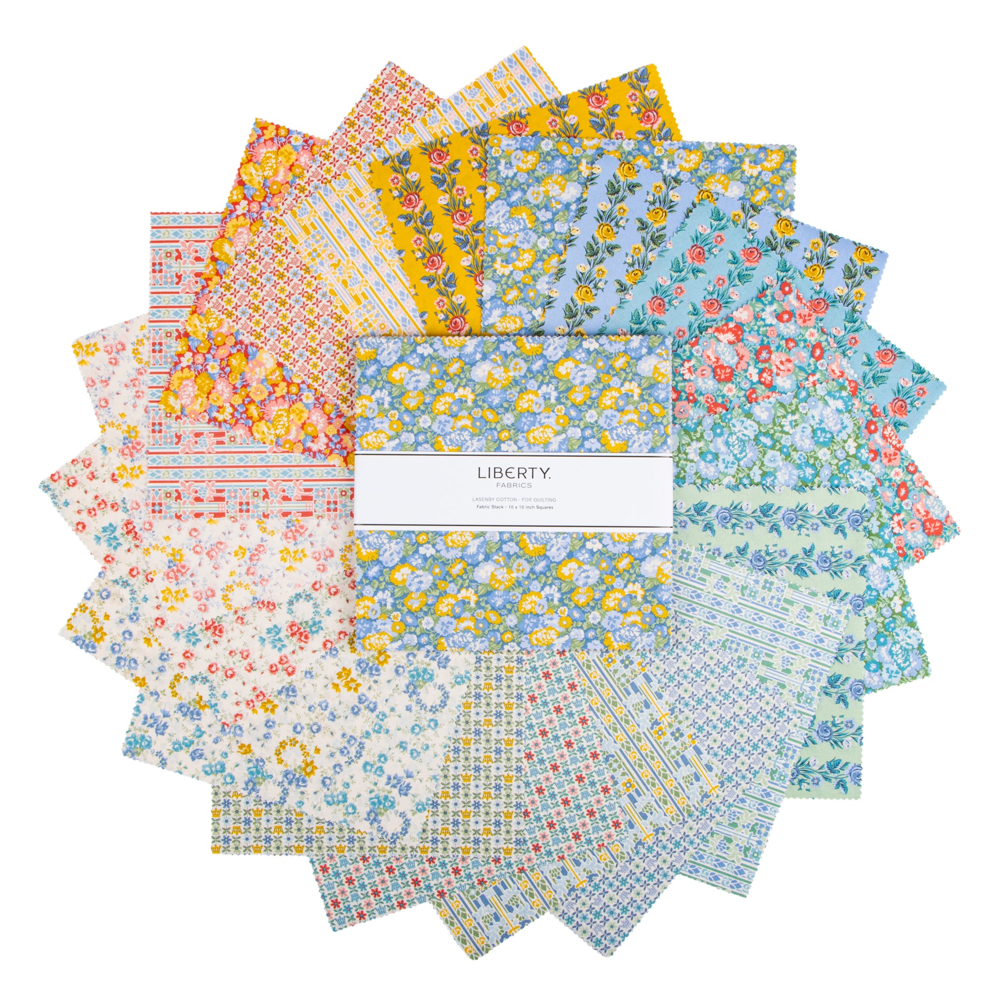 Palace Gardens 10 Inch Stacker (42 pieces) by Liberty Fabrics for Riley Blake Designs (0166SQ-PG-10)