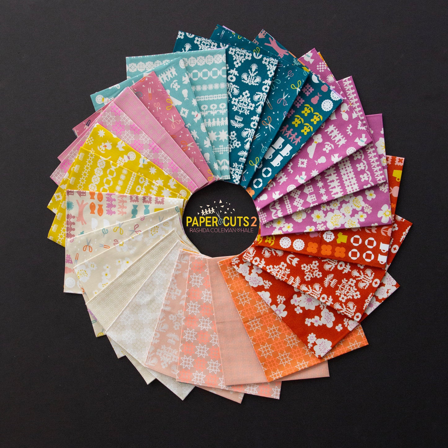 Paper Cuts 2 Jelly Roll (40 pcs) by Rashida Coleman-Hale for Ruby Star Society