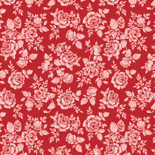 Parry in Schoolhouse Red - 1/2 yard - Home Town by Lori Holt for Riley Blake Designs (C13580-SCHRED)