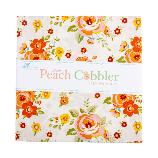 Peach Cobbler 10 Inch Stacker (42 pieces) by Lily Ashbury for Riley Blake Designs (10-17420-42)