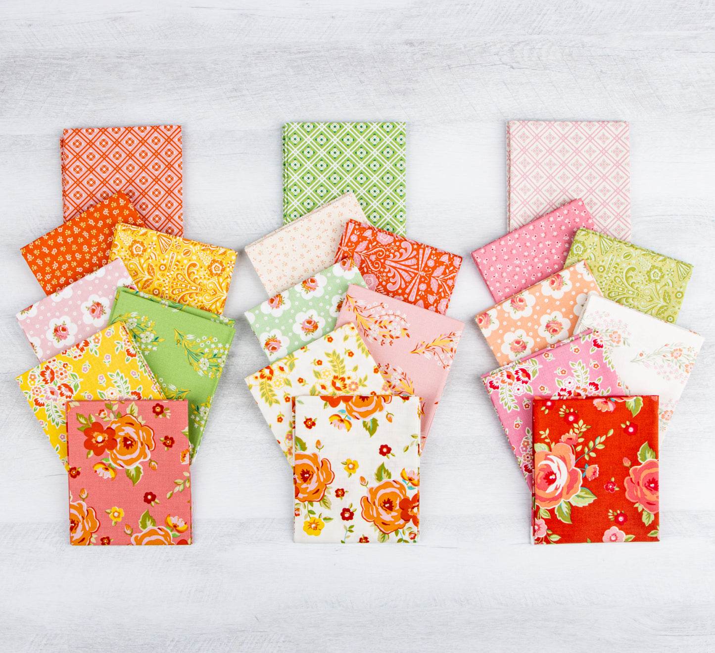 Peach Cobbler Fabric Collection by Lily Ashbury for Riley Blake Designs at Lily Bella Fabrics