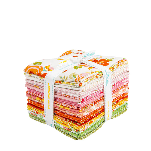 Peach Cobbler Fat Quarter Bundle (21 pieces) by Lily Ashbury for Riley Blake Designs (17420AB)