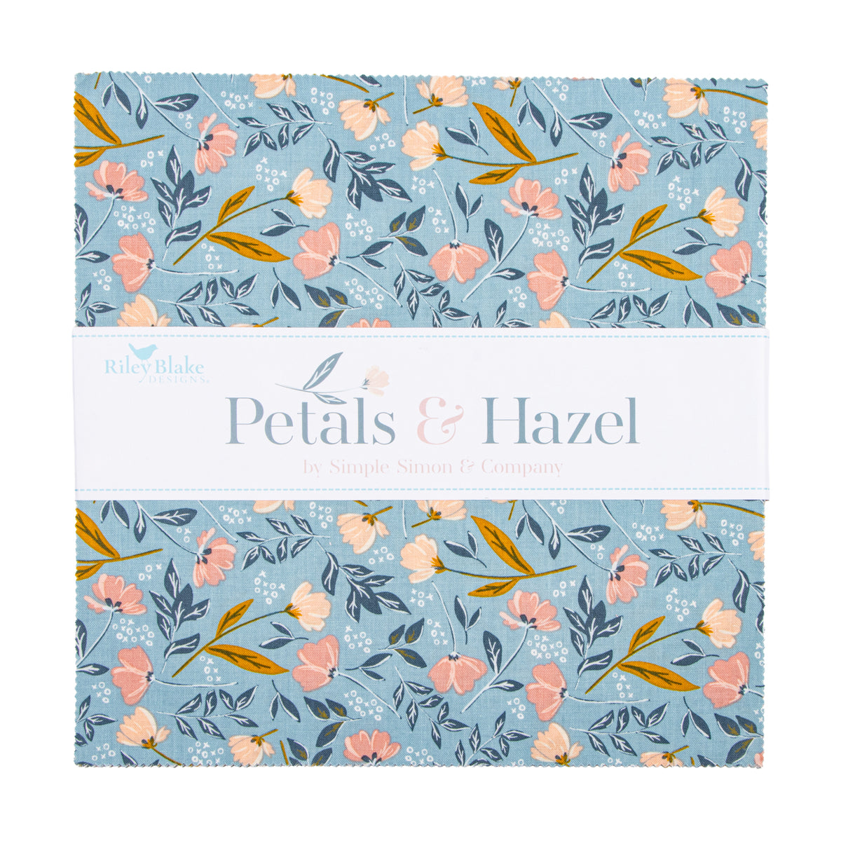 Petals and Hazel 10 Inch Stacker (42 pieces) by Simple Simon and Company for Riley Blake Designs (10-18220-42)