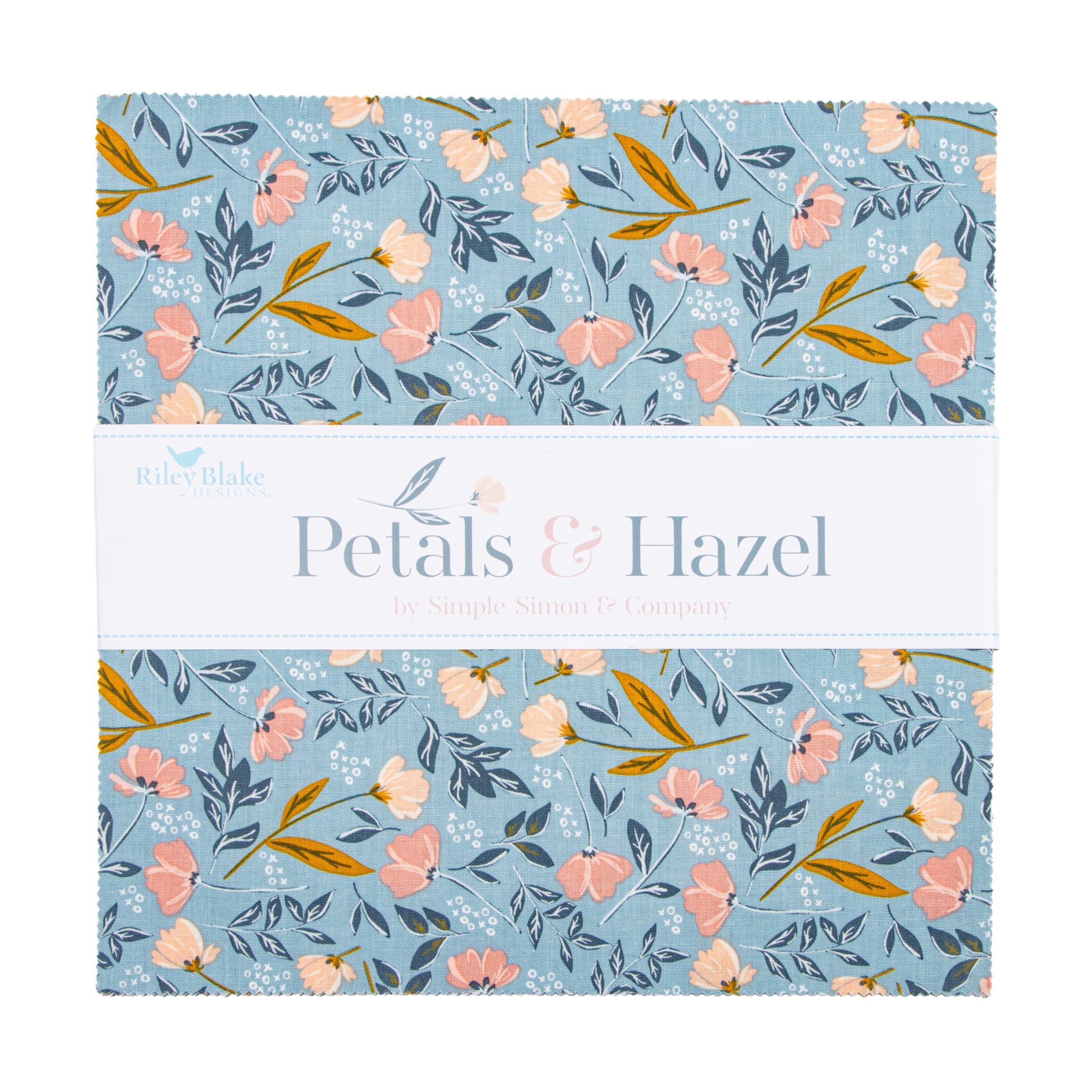 Petals and Hazel 10 Inch Stacker (42 pieces) by Simple Simon and Company for Riley Blake Designs (10-18220-42)