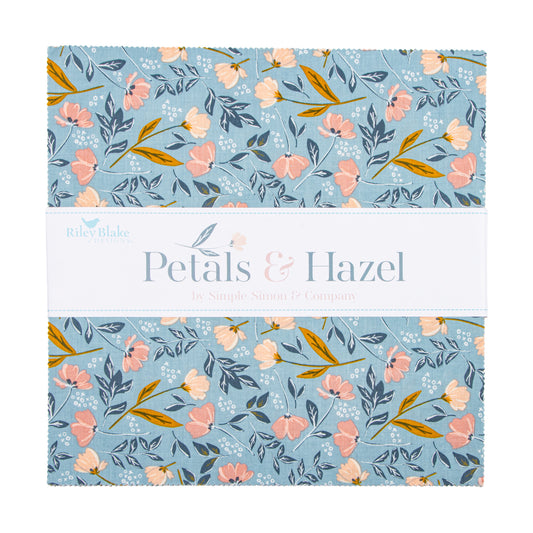 Petals and Hazel 10 Inch Stacker (42 pieces) by Simple Simon and Company for Riley Blake Designs (10-18220-42)