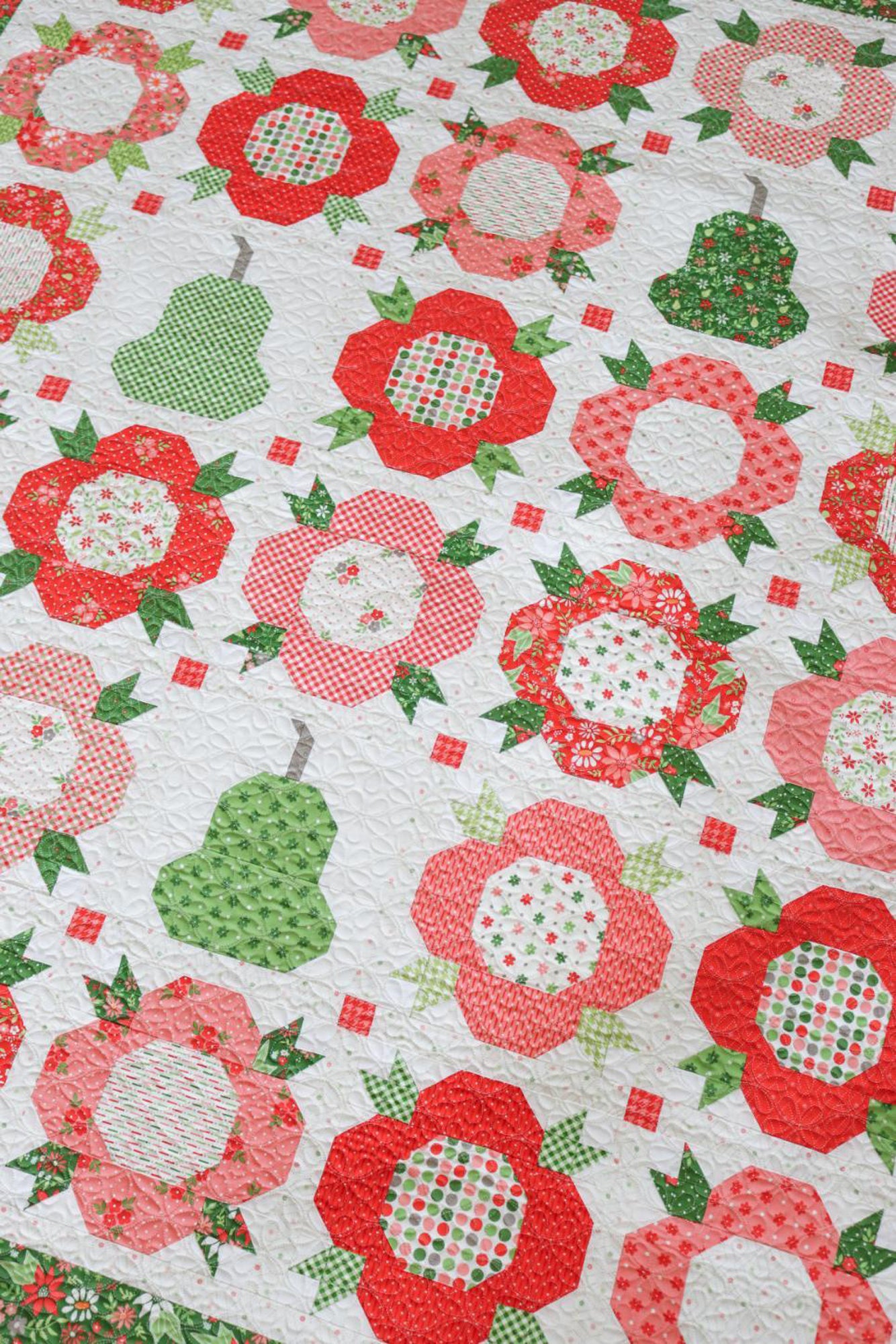 Poinsettia and Pear Fabric Collection by Sherri and Chelsi for Moda at Lily Bella Fabrics