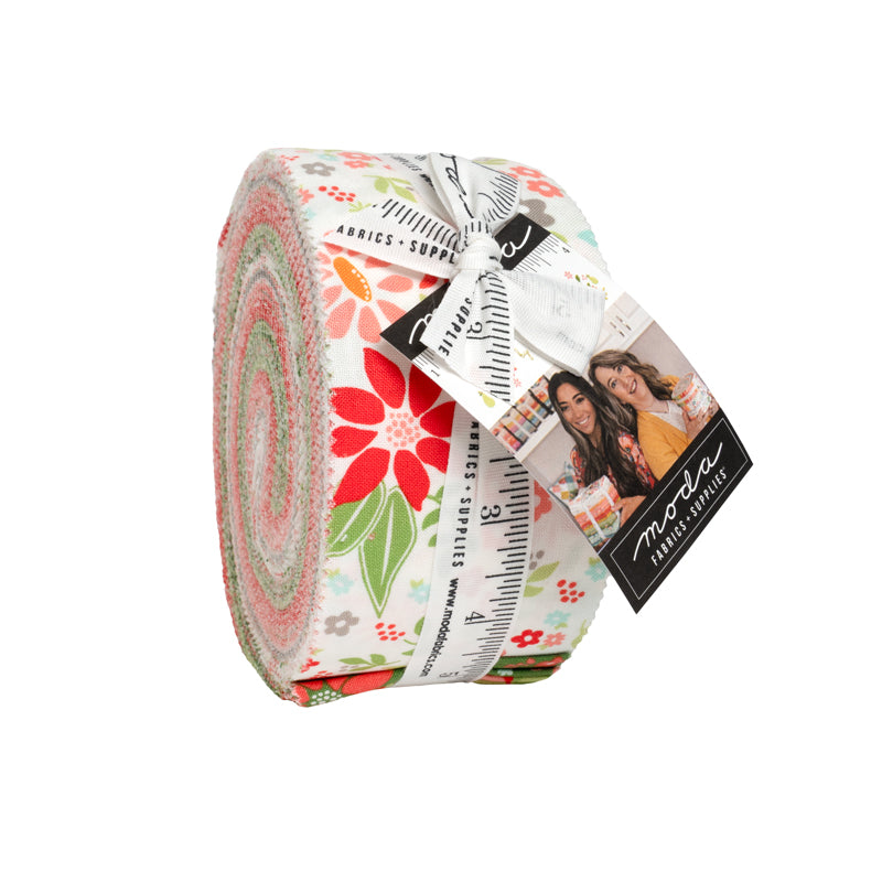 Poinsettia and Pear Jelly Roll (40 pieces) by Sherri and Chelsi for Moda (37710JR)