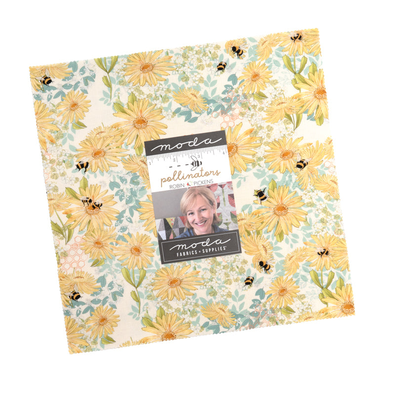 Pollinators Layer Cake (42 pieces) by Robin Pickens for Moda (48810LC)