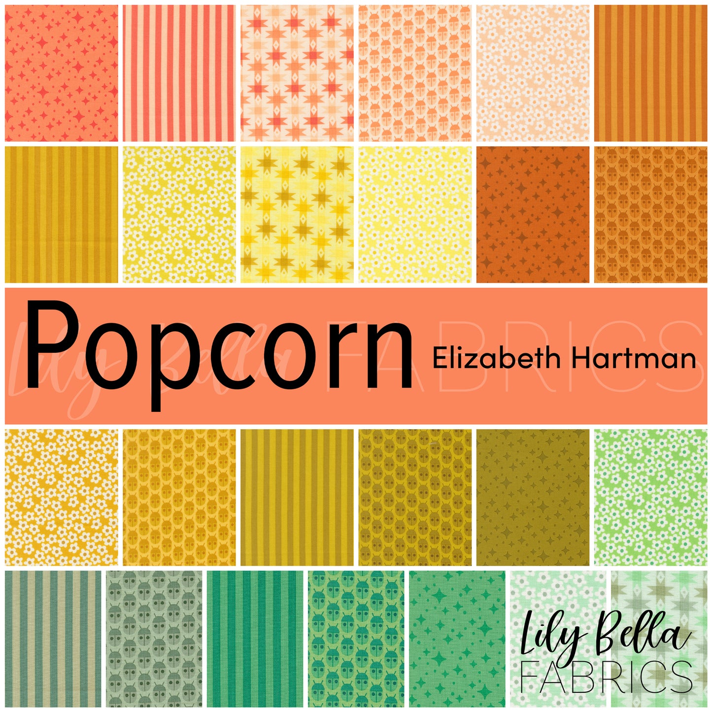Popcorn Fabric Collection by Elizabeth Hartman for Moda at Lily Bella Fabrics
