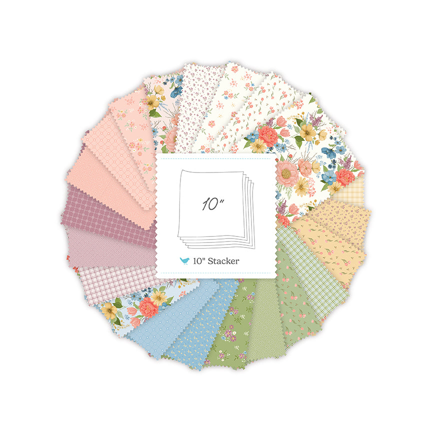 Promise of Spring 10 Inch Stacker (42 pieces) by Sandy Gervais for Riley Blake Designs (10-18770-42)