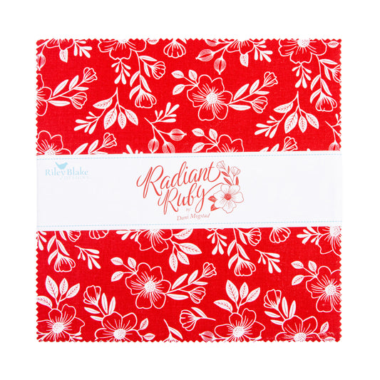 Radiant Ruby 10 Inch Stacker (42 pieces) by Dani Mogstad for Riley Blake Designs (10-17260-42)