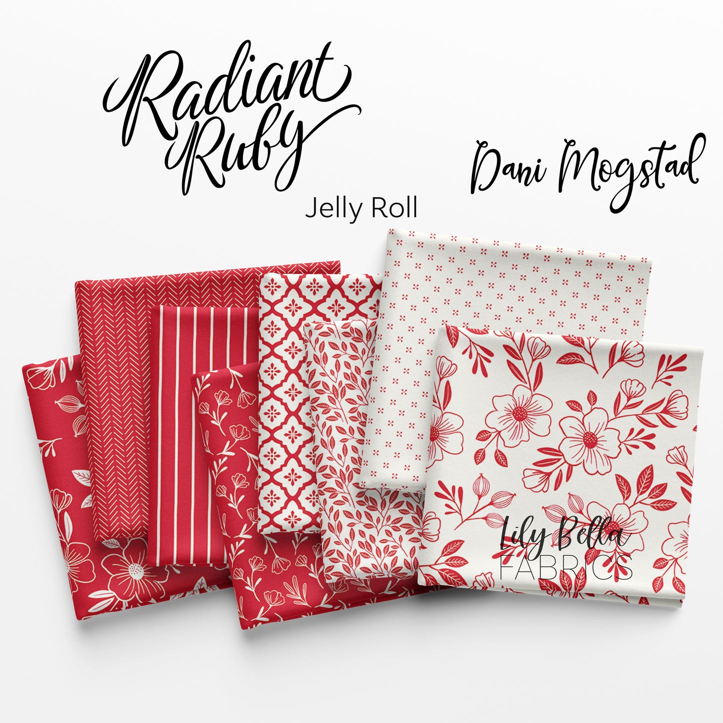 Radiant Ruby Rolie Polie (40 pieces) by Dani Mogstad for Riley Blake Designs (RP-17260-40)