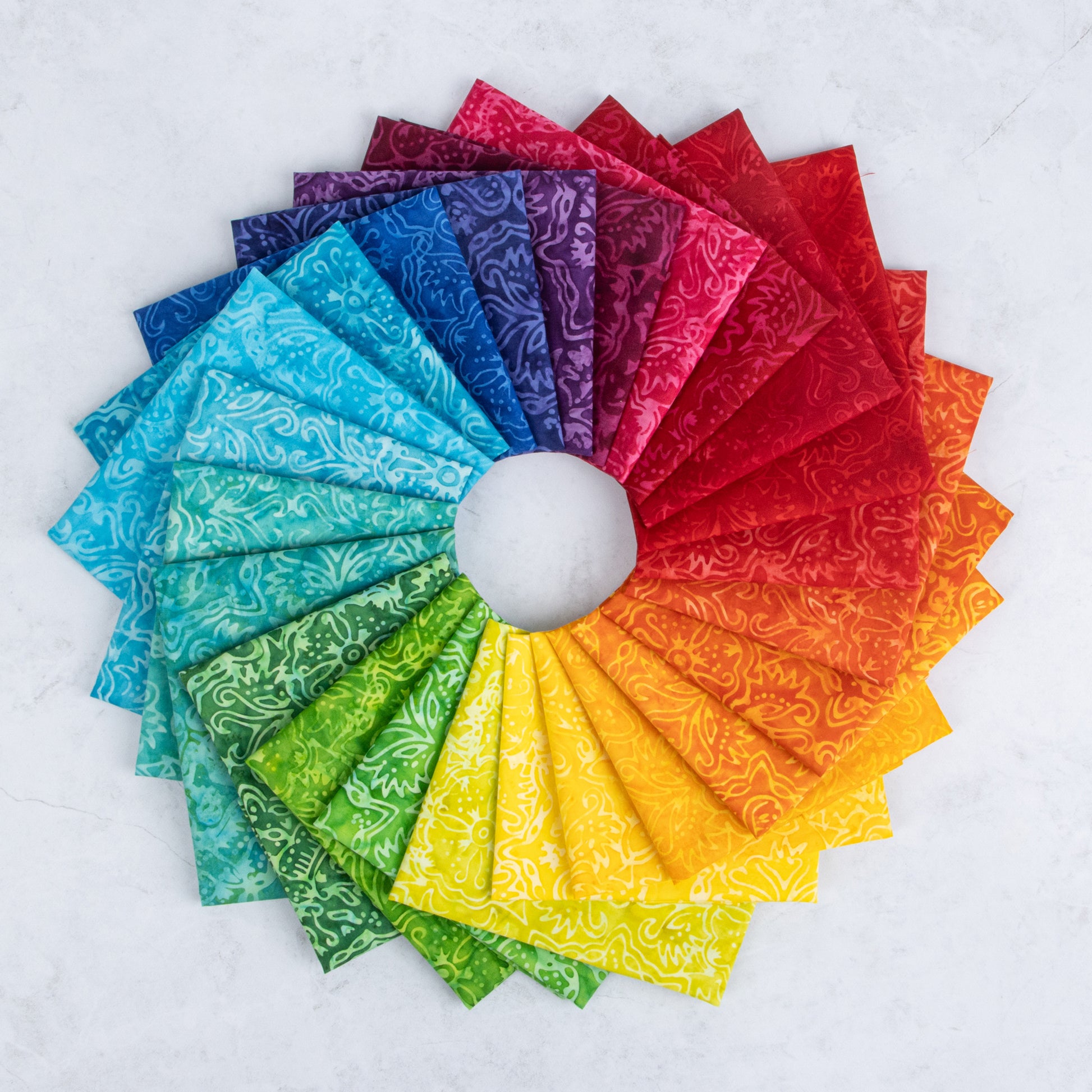 Rainbow Brights Elementals Expressions Batiks Fabric Collection by  for Riley Blake Designs at Lily Bella Fabrics