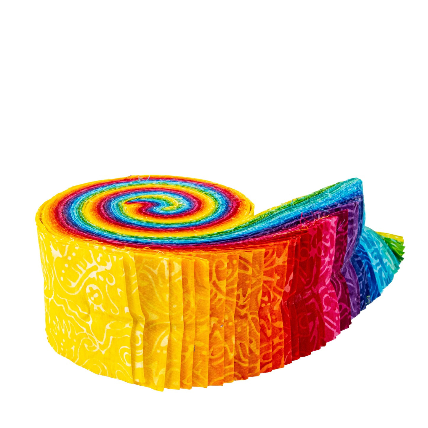 Rainbow Brights Elementals Expressions Batiks Rolie Polie (40 pieces) by  for Riley Blake Designs (RP-21701-40)