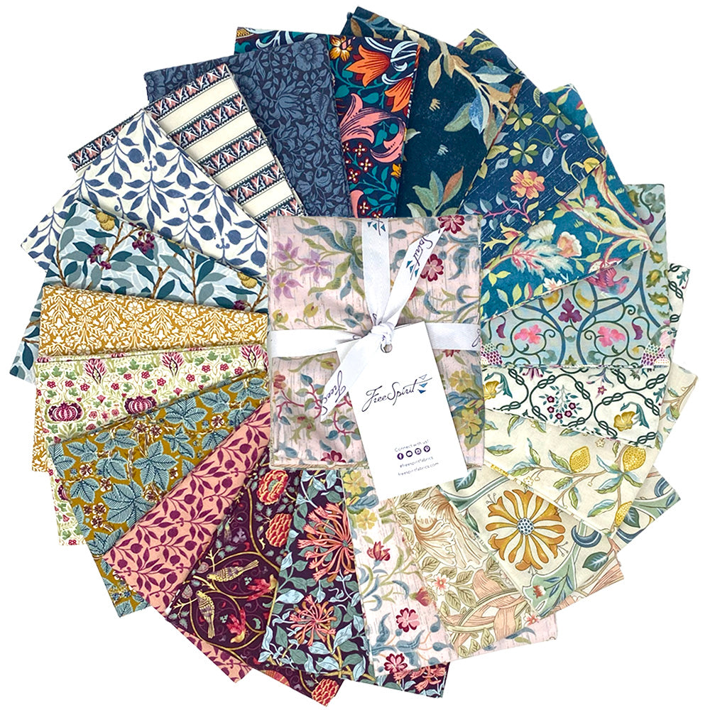 Red House Fat Quarter Bundle (20 pieces) by The Original Morris and Co. for FreeSpirit Fabrics (FB4FQWM.REDHOUSE)