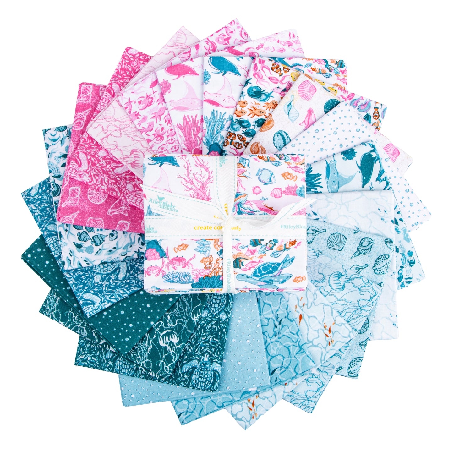 Reef Fat Quarter Bundle (21 pieces) by Corinne Wells for Riley Blake Designs (FQ-17270-21)