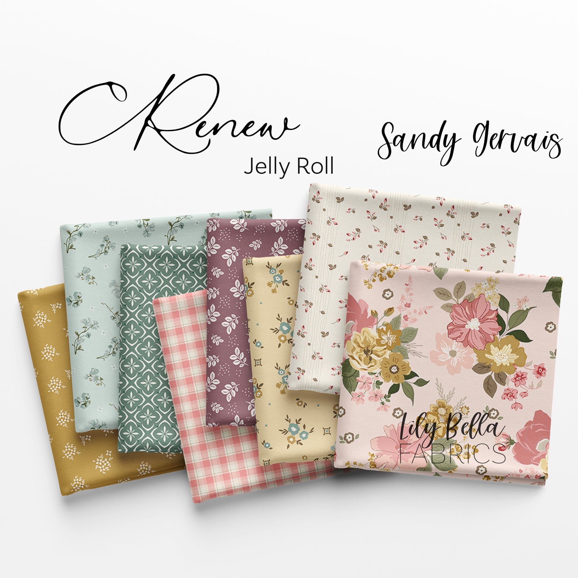 Renew Rolie Polie (40 pieces) by Sandy Gervais for Riley Blake Designs (RP-17280-40)