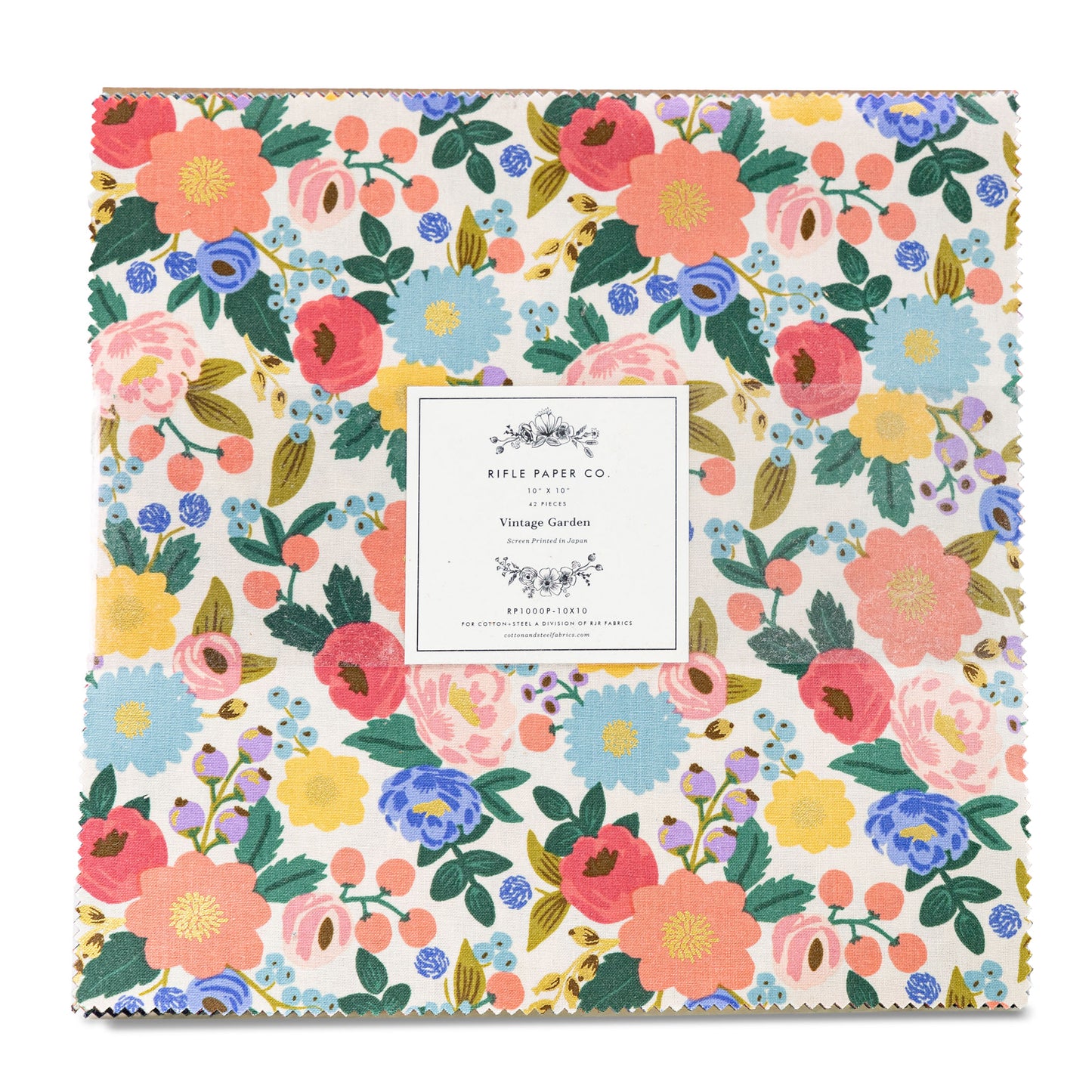 Vintage Garden Layer Cake (42 pcs) by Rifle Paper Co. for Cotton and Steel