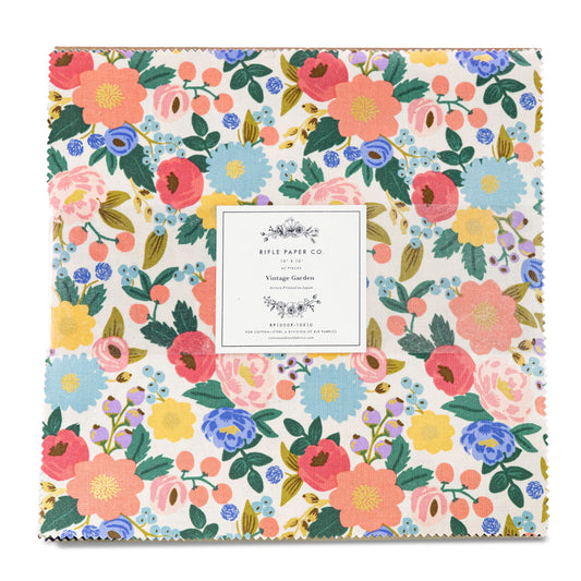 Vintage Garden Layer Cake (42 pcs) by Rifle Paper Co. for Cotton and Steel