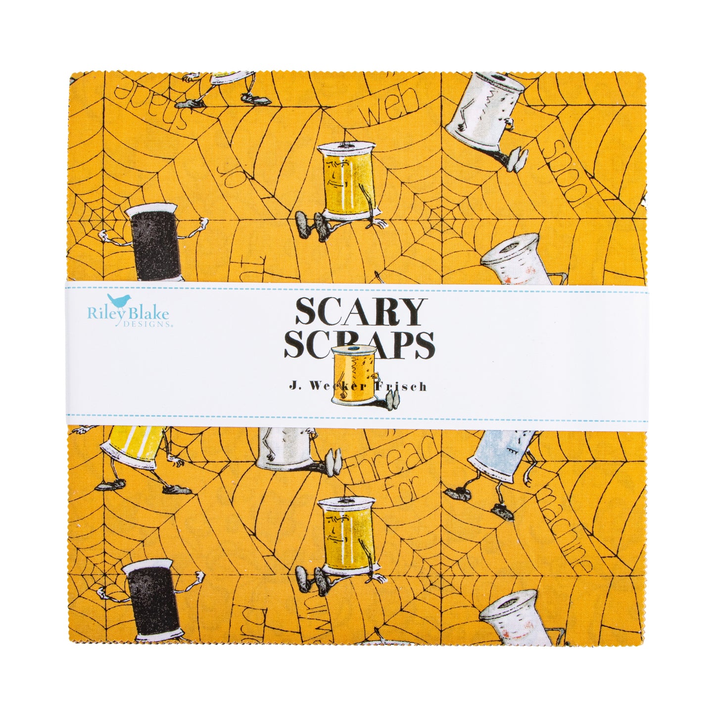 Scary Scraps 10 Inch Charm Pack (42 pieces) by J. Wecker Frisch for Riley Blake Designs (10-17600-42)