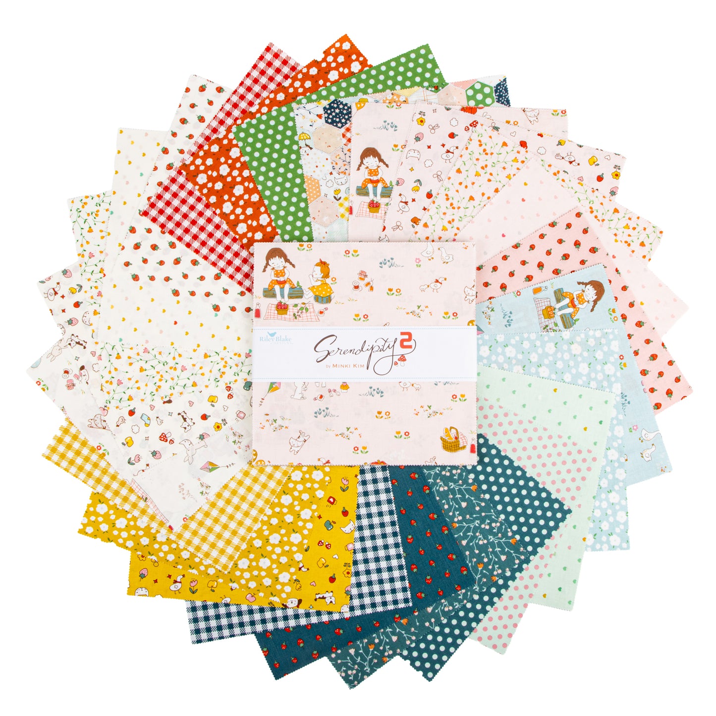 Serendipity 2 10 Inch Stacker (42 pieces) by Minki Kim for Riley Blake Designs (10-17300-42)