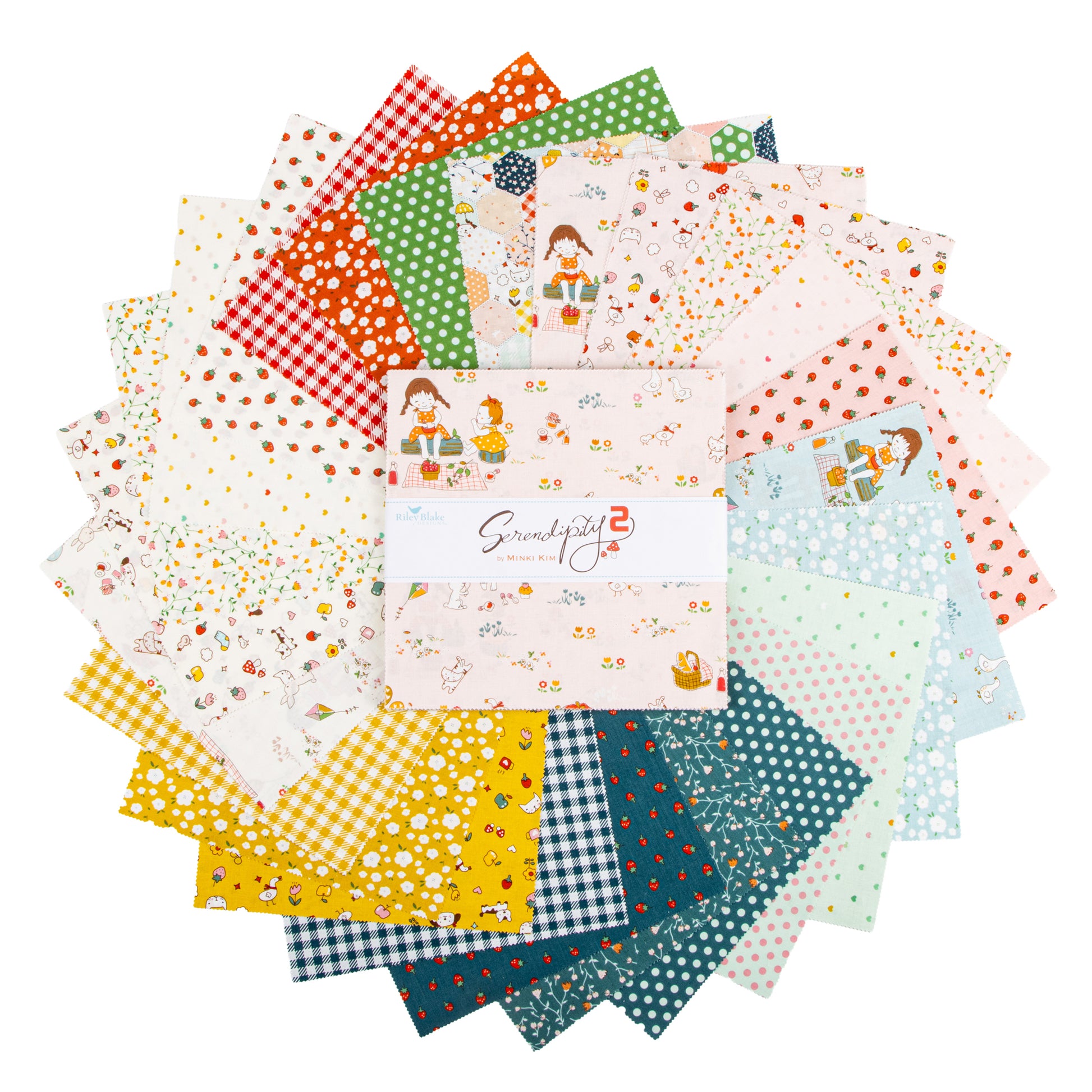 Serendipity 2 10 Inch Stacker (42 pieces) by Minki Kim for Riley Blake Designs (10-17300-42)
